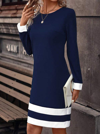 Emily - Vestido de punto de moda con mangas largas para mujer