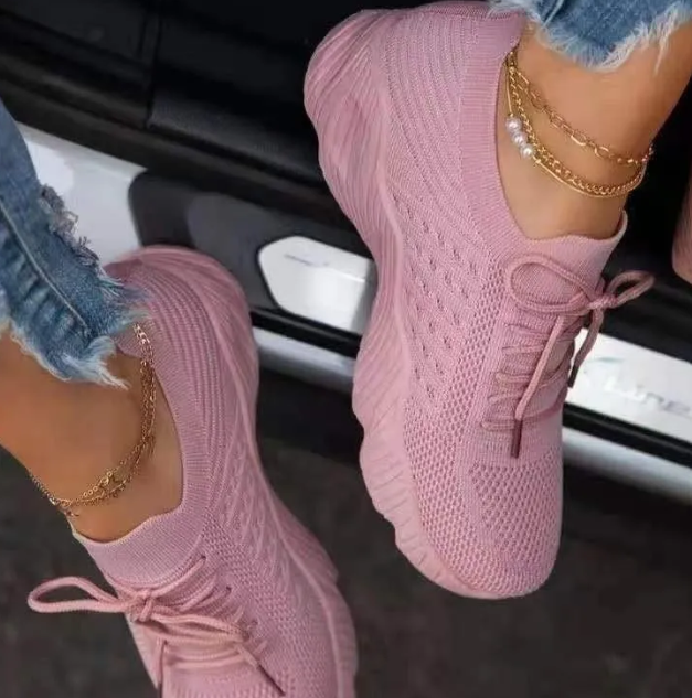 Priscilla - Zapatillas ortopédicas de malla para muje