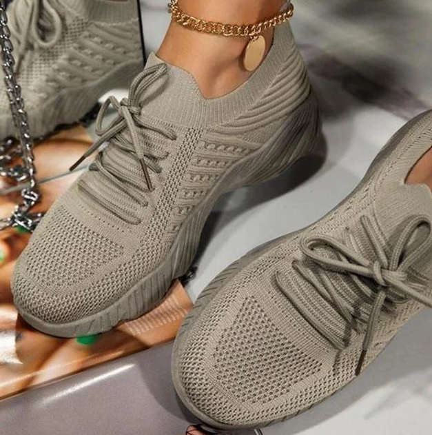 Priscilla - Zapatillas ortopédicas de malla para muje