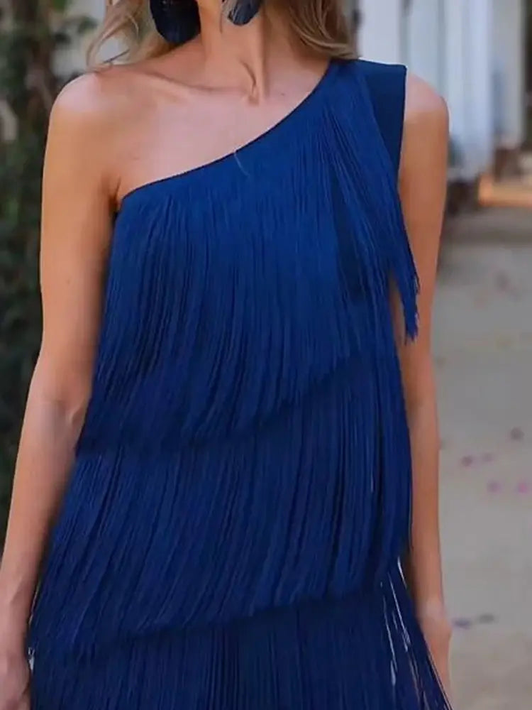 Vestido andaluz con flecos