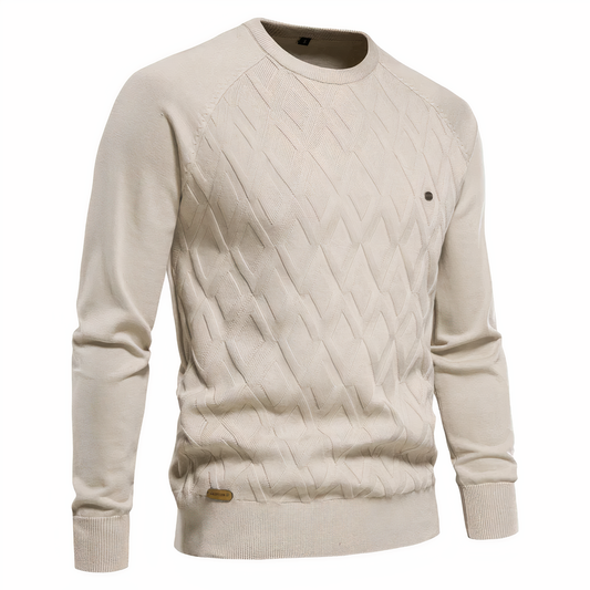 Jersey de punto con rombos para hombre - Adam