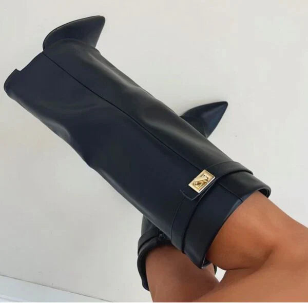 Elisara - Botas altas de ante de alta calidad