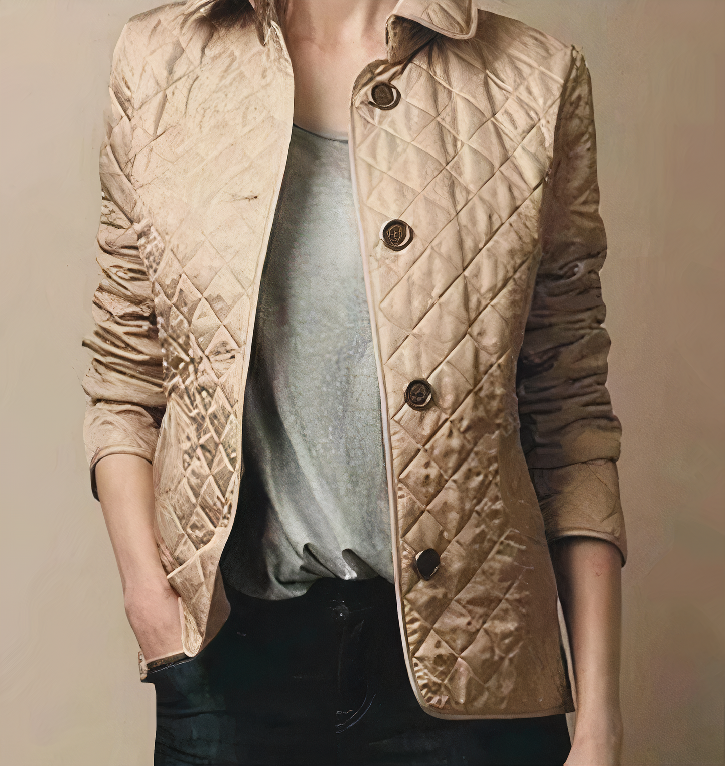 Evelyn - Chaqueta de seda y algodón para mujer