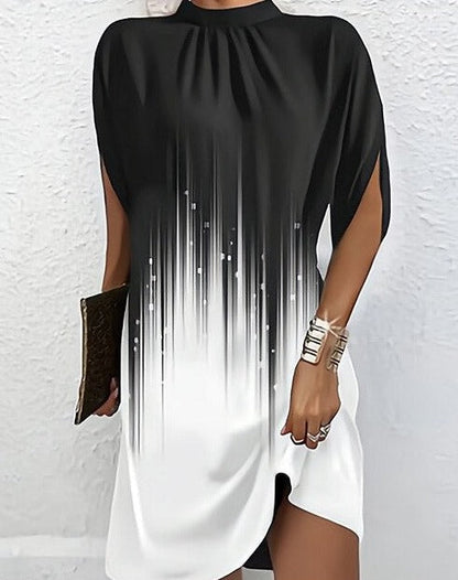 CIELO - Vestido de moda con mangas murciélag