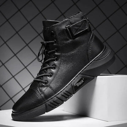 Martin - Zapatos únicos de piel negra