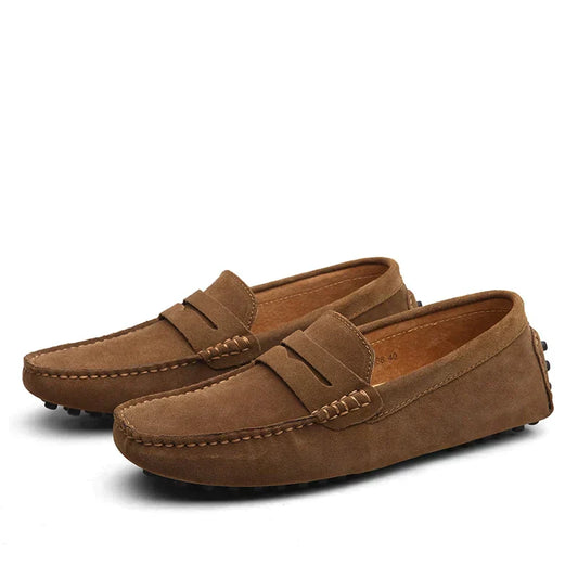 HUGO - Mocasines de ante estilo italian