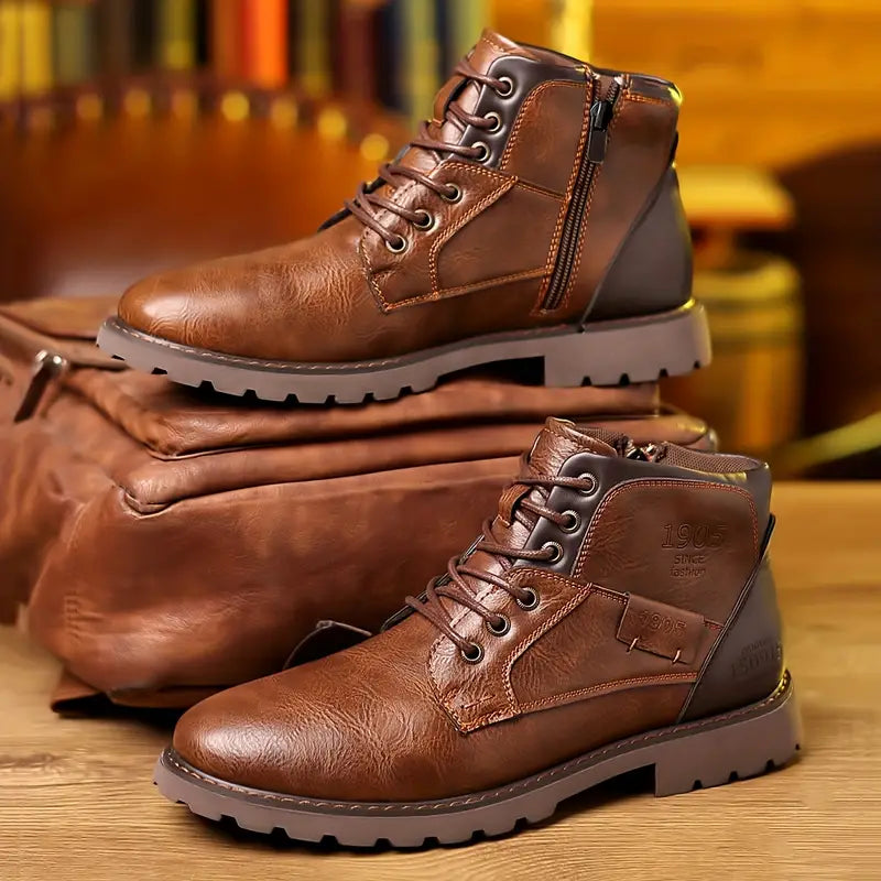 Botas de piel con cremallera - Kylo