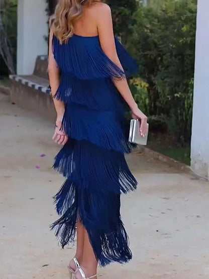 Vestido andaluz con flecos