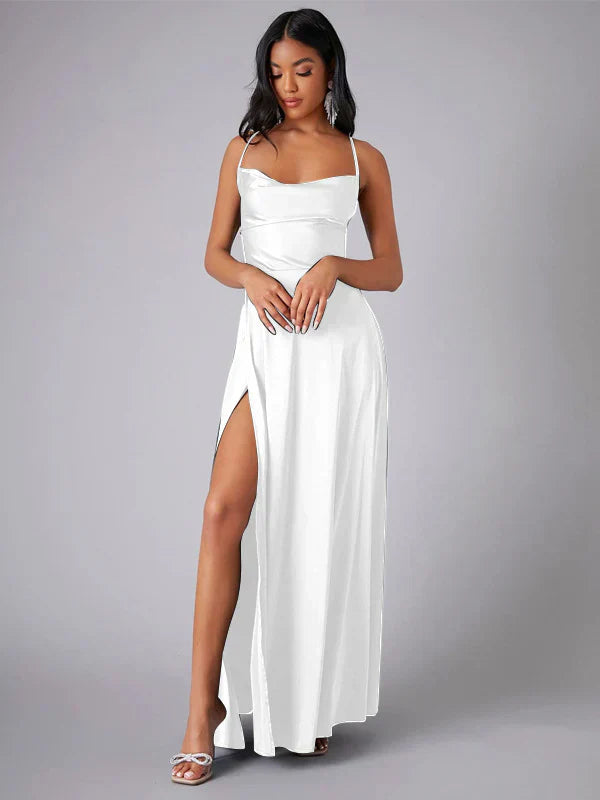Alvaree – Elegante maxi vestido de satén