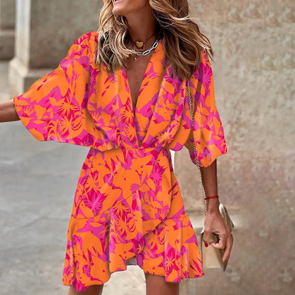 Dolly - Elegante vestido con mangas murciélago