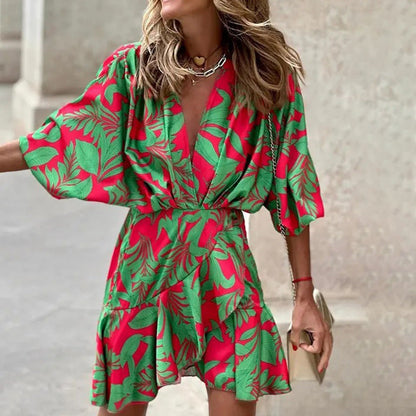 Dolly - Elegante vestido con mangas murciélago