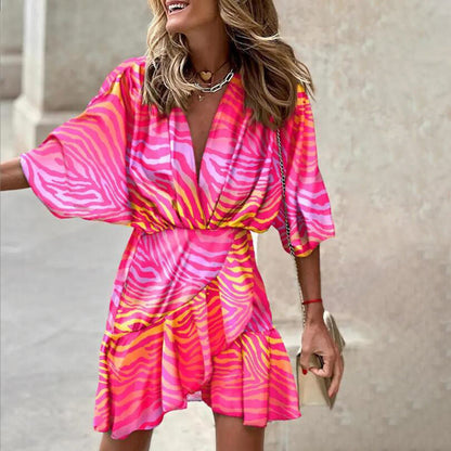 Dolly - Elegante vestido con mangas murciélago
