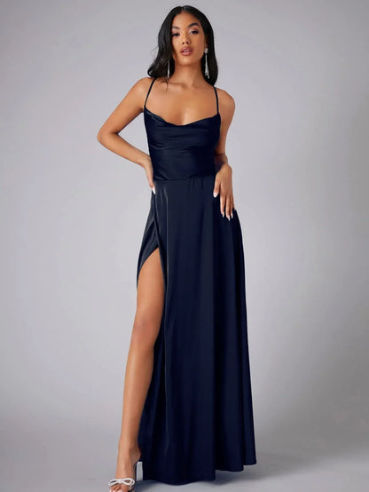 Alvaree – Elegante maxi vestido de satén