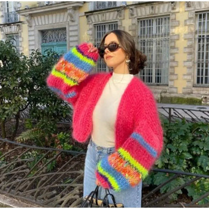 Bridget - Jersey abierto a raya