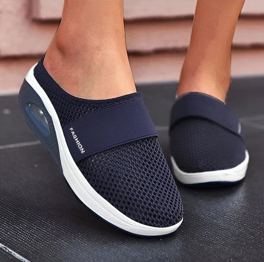 Macy - Sandalias ortopédicas con tacón de cuñ
