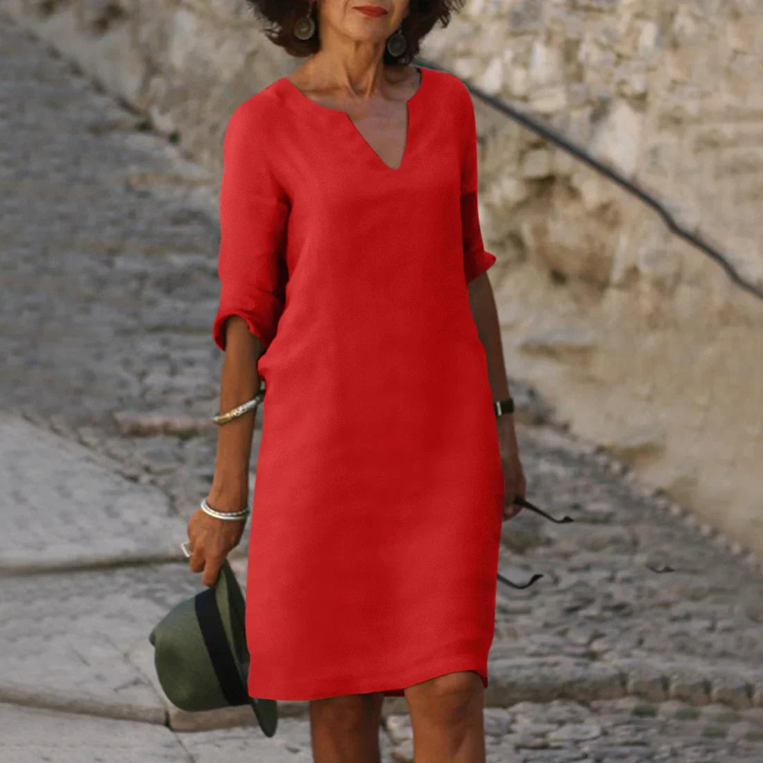 Vondra – Elegante vestido hasta la rodilla