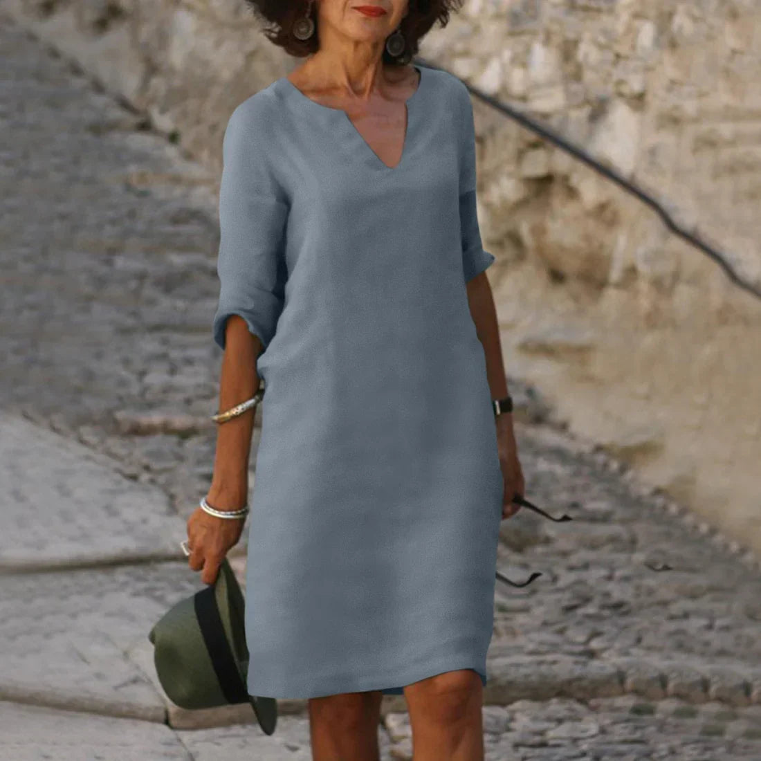 Vondra – Elegante vestido hasta la rodilla