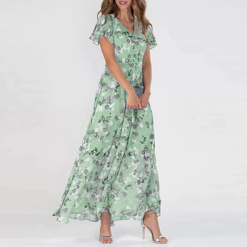 Josephine - Vestido largo de verano con estampado floral