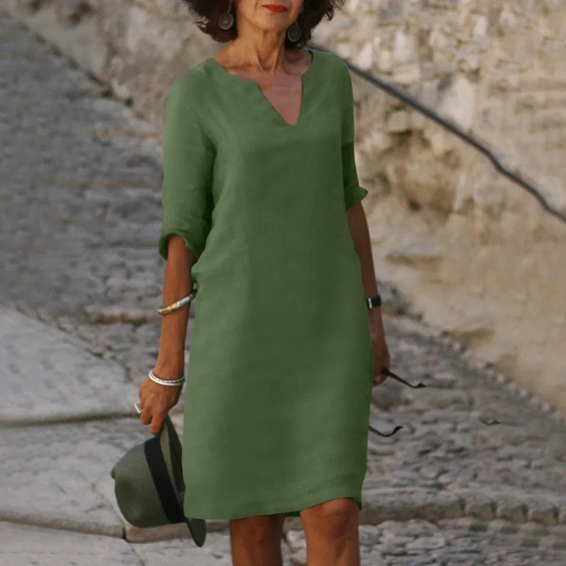 Vondra – Elegante vestido hasta la rodilla