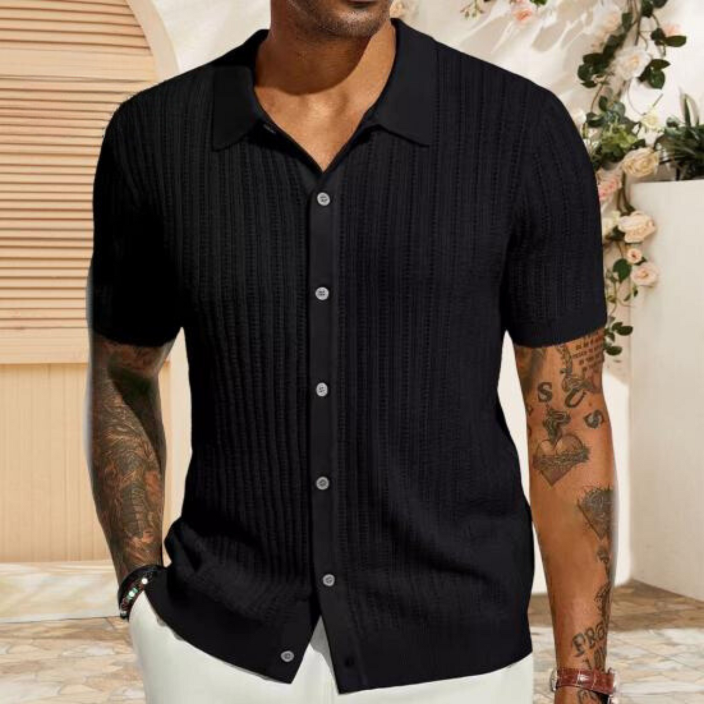 Elbert - Camisas de punto para hombre