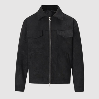 Lionel - Chaqueta de calle clásica de ante