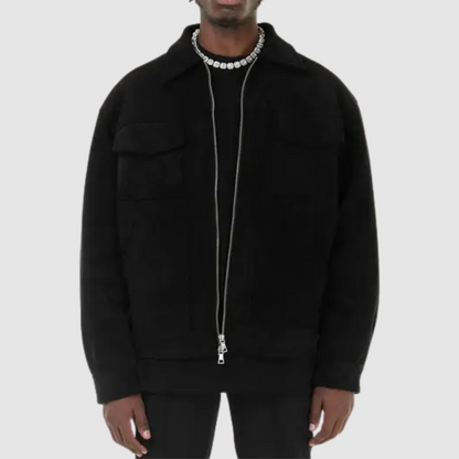 Lionel - Chaqueta de calle clásica de ante