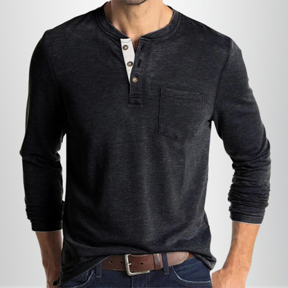 Charles - Camiseta de manga larga para hombre