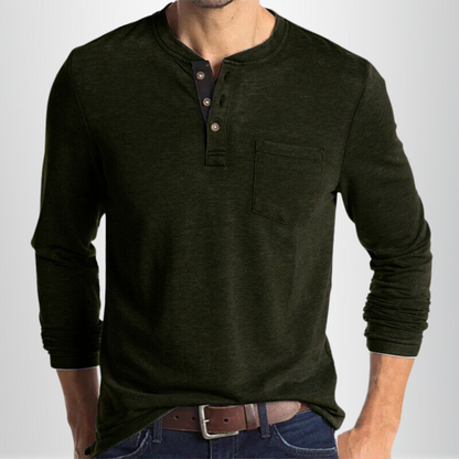 Charles - Camiseta de manga larga para hombre