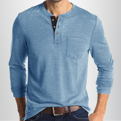 Charles - Camiseta de manga larga para hombre