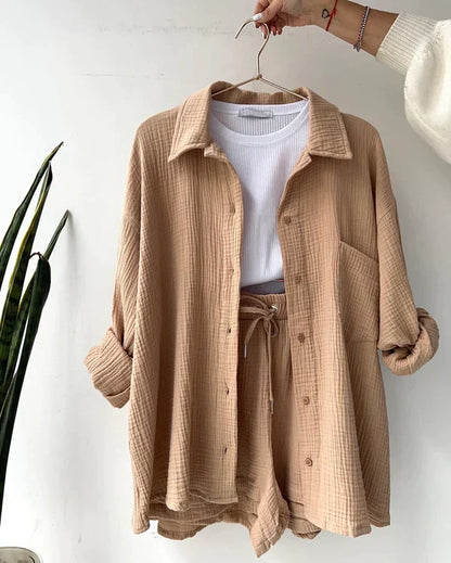 Madelyn - Conjunto de dos piezas con estor plisad
