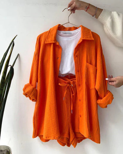 Madelyn - Conjunto de dos piezas con estor plisad