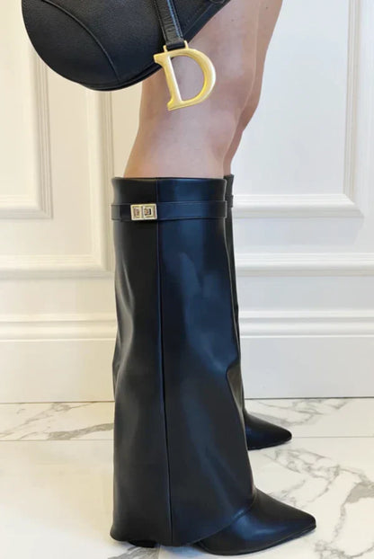 Elisara - Botas altas de ante de alta calidad
