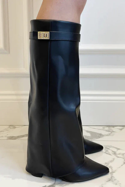 Elisara - Botas altas de ante de alta calidad