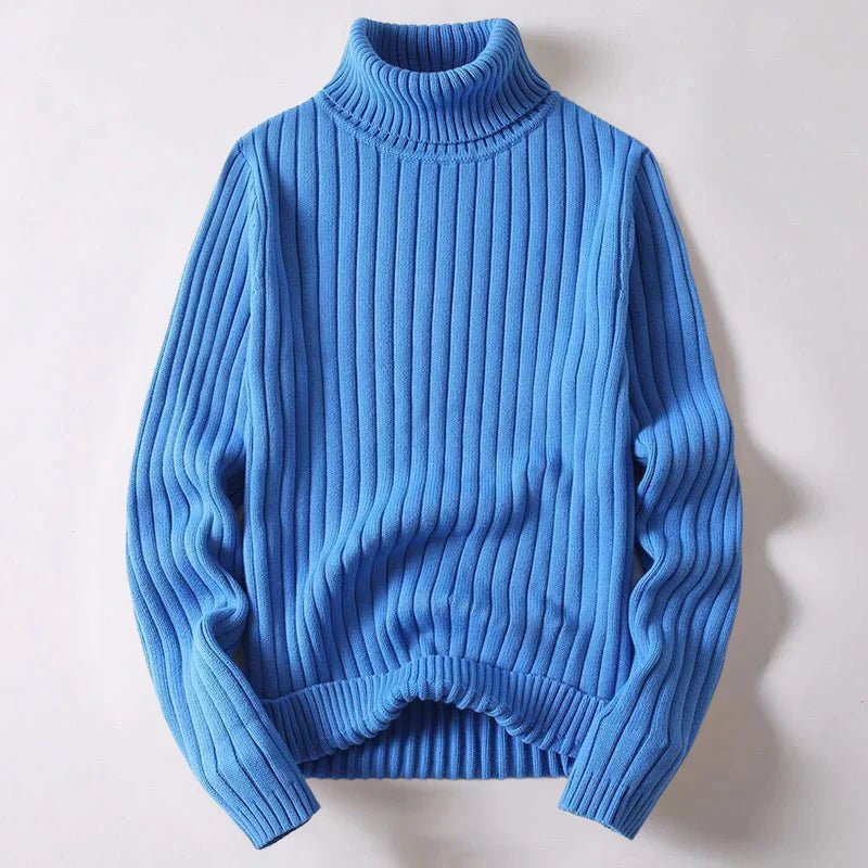 Herren-Jersey de cuello alto de lana merina - Wyatt