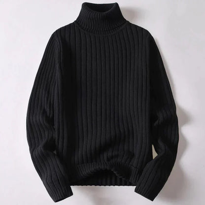 Herren-Jersey de cuello alto de lana merina - Wyatt