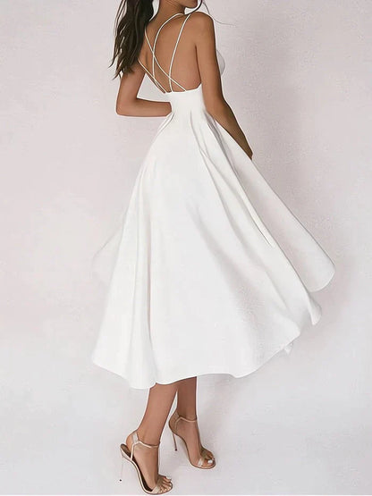 CHANTAL - Elegante vestido con escote en V