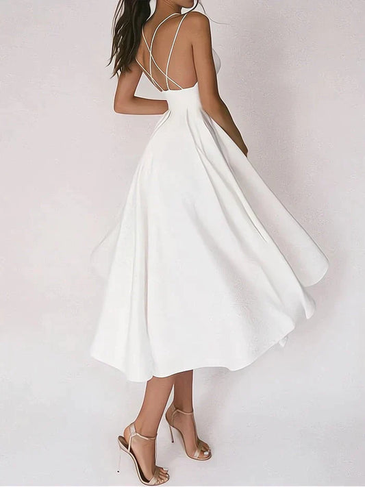 CHANTAL - Elegante vestido con escote en V