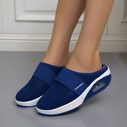Macy - Sandalias ortopédicas con tacón de cuñ