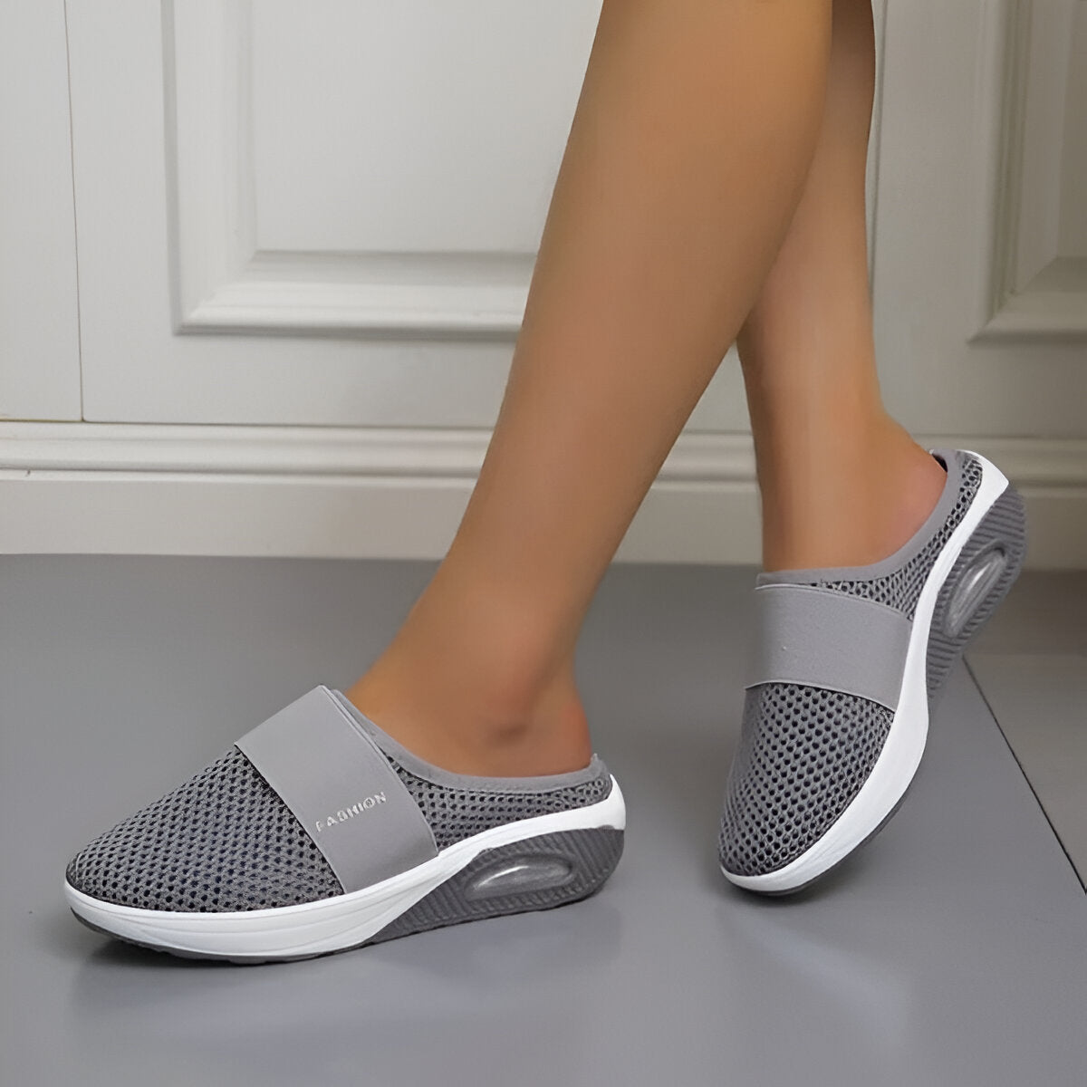 Macy - Sandalias ortopédicas con tacón de cuñ