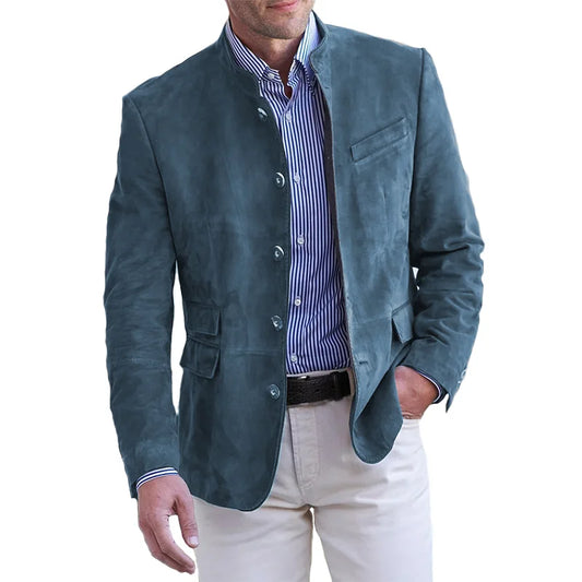 Roam - Chaqueta clásica con botones para hombr