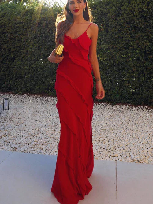 Camilla - Elegante vestido con volante
