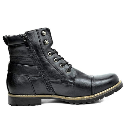 Botas de moto de cuero auténtico - Rhion