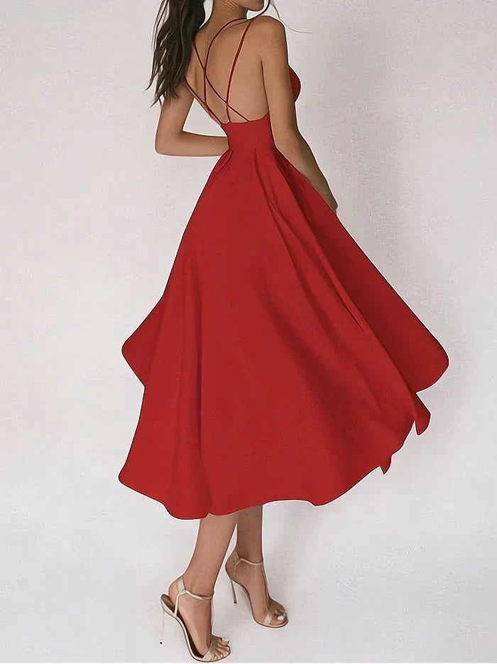 CHANTAL - Elegante vestido con escote en V