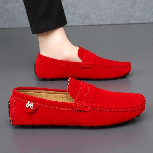 Walter - Zapatos bajos de ante antideslizantes