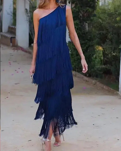 Vestido andaluz con flecos