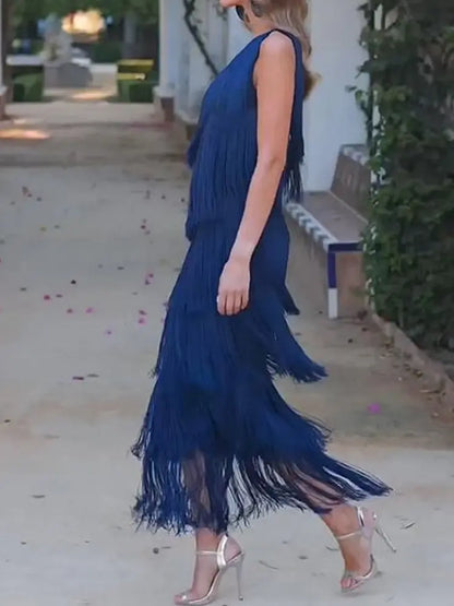 Vestido andaluz con flecos