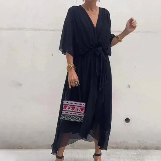 Amanda - Elegante vestido con escote en V