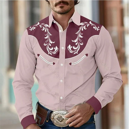 Byron - Camisa de manga larga para hombre