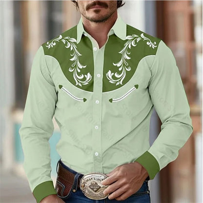 Byron - Camisa de manga larga para hombre